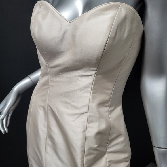 NWT~$1880~JUSTIN ALEXANDER~6/8~PEARL PINK STRAPLESS MERMAID WEDDING DRESS - Picture 4 of 16